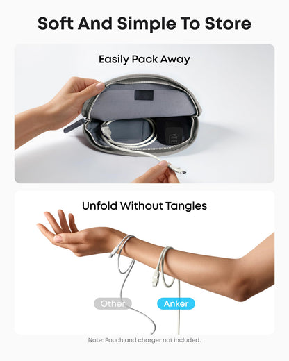 Anker USB-A to USB-C Cable (3 ft/6 ft, Upcycled-Braided) - Mann