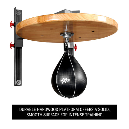 XMARK Professional Speed Bag Platform with Chain Swivel for MMA and Boxing