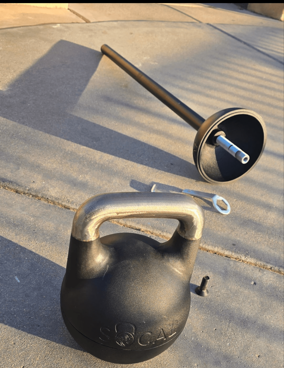 SoCal Kettlebellz Adjustable Mace Handle for use with 12-32 kg Adjustable Competition Kettlebell
