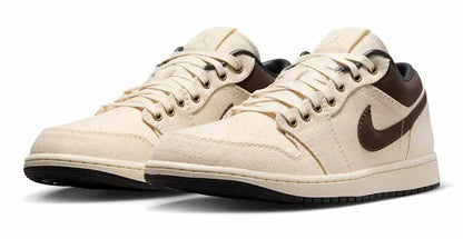 Size 8/8.5M Jordan 1 Retro Low PRM ‘Pale Ivory’
