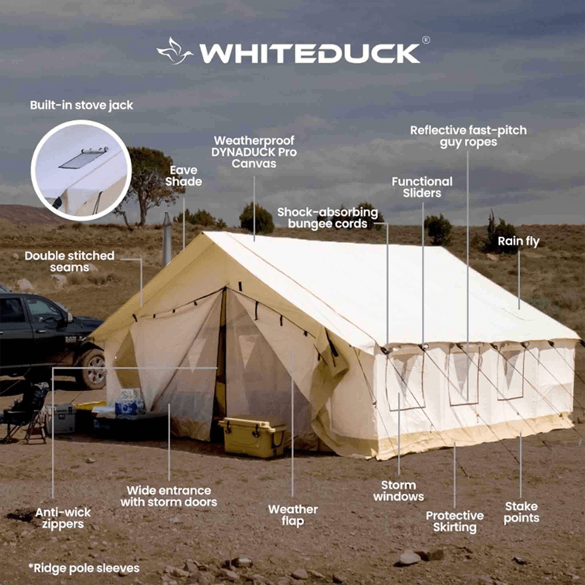 WDO 14'x16' Alpha Pro Wall Tent