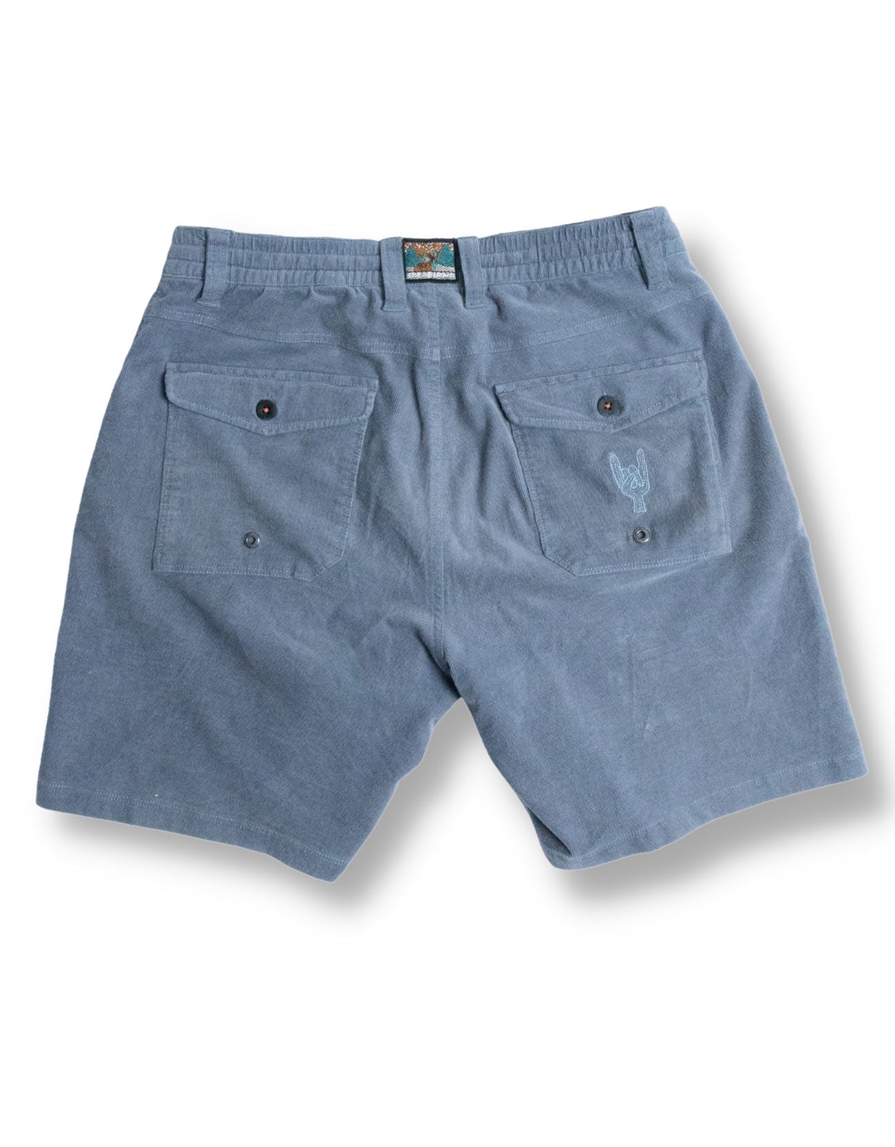 Baja Llama Arroyo 7" Inseam Stretch Corduroy Walkshorts - Steel Blue