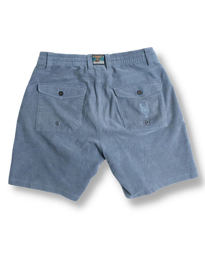 Baja Llama Arroyo 7" Inseam Stretch Corduroy Walkshorts - Steel Blue
