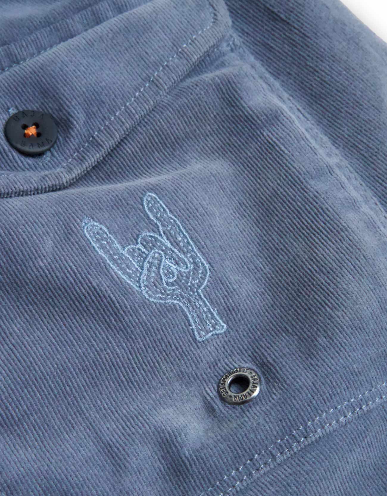 Baja Llama Arroyo 7" Inseam Stretch Corduroy Walkshorts - Steel Blue