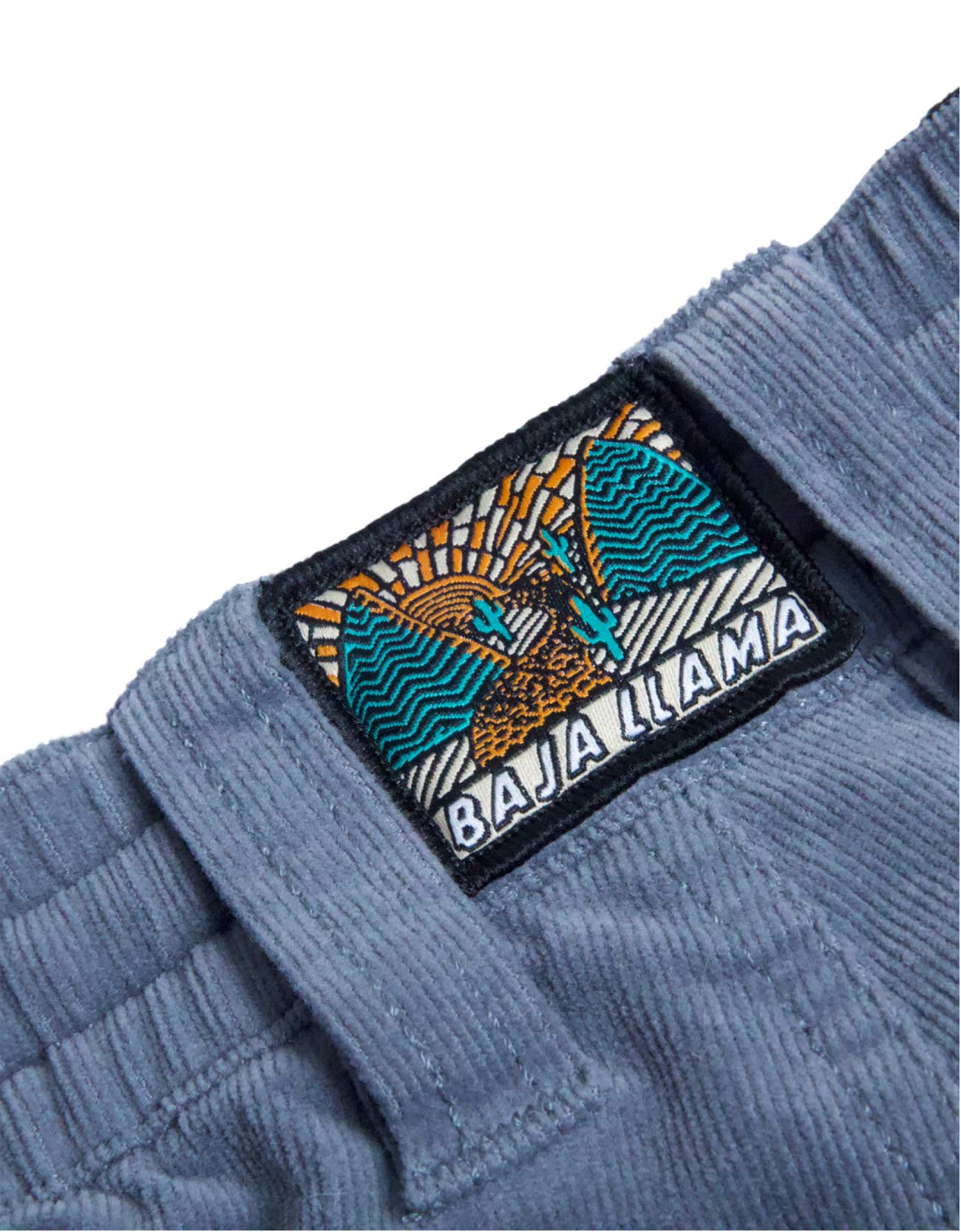 Baja Llama Arroyo 7" Inseam Stretch Corduroy Walkshorts - Steel Blue