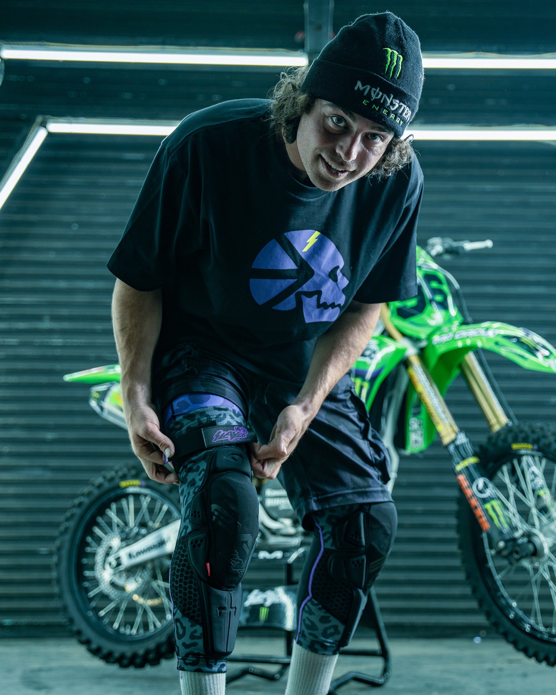 SLAYCO96 x EVS Knee Guard - Ghost Leopard - Mann