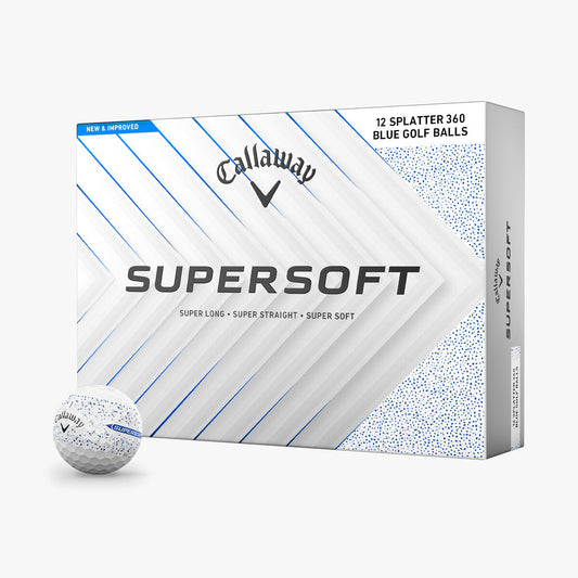 Callaway Supersoft Splatter 360 Blue 2025 Golf Balls