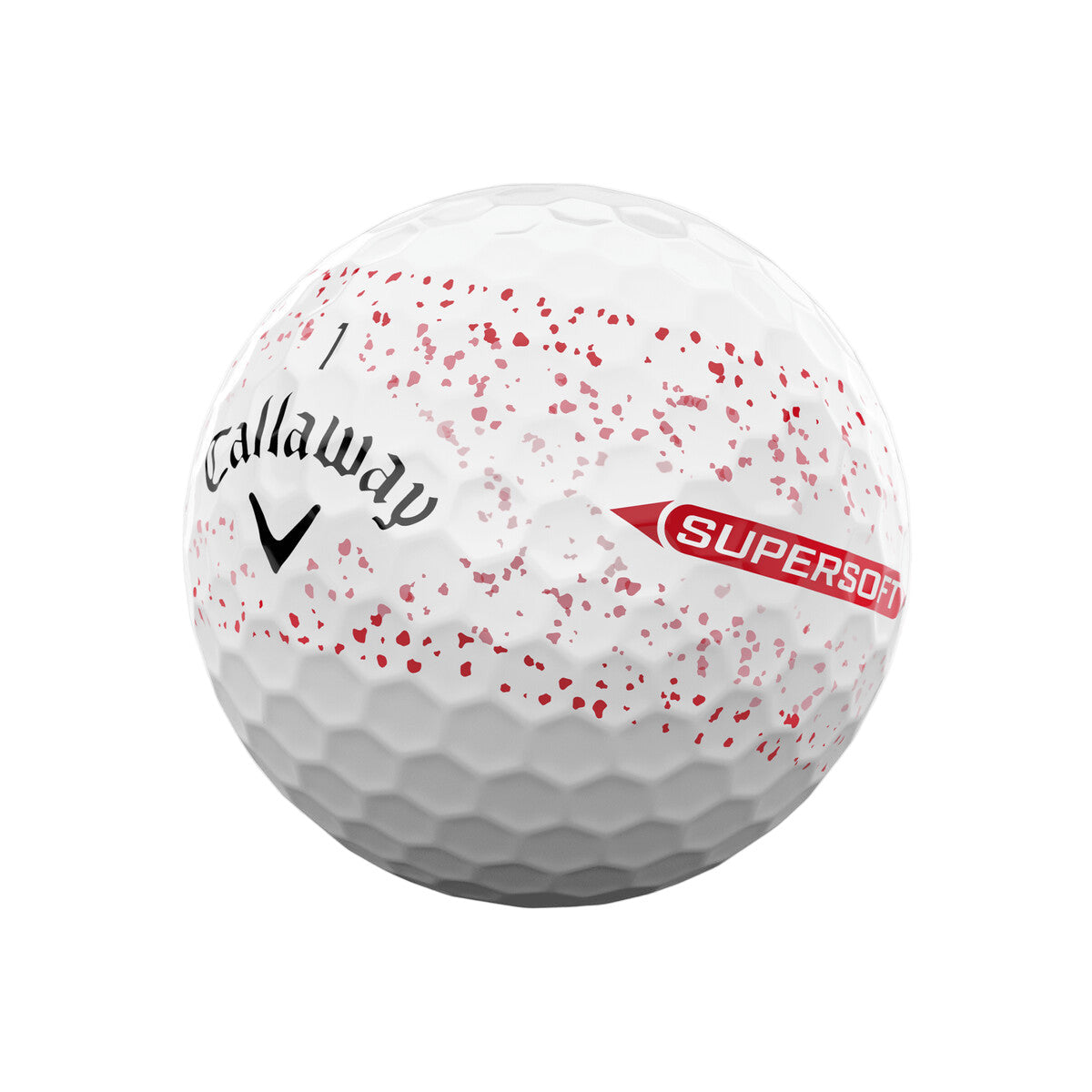 Callaway Supersoft Splatter 360 Red 2025 Golf Balls
