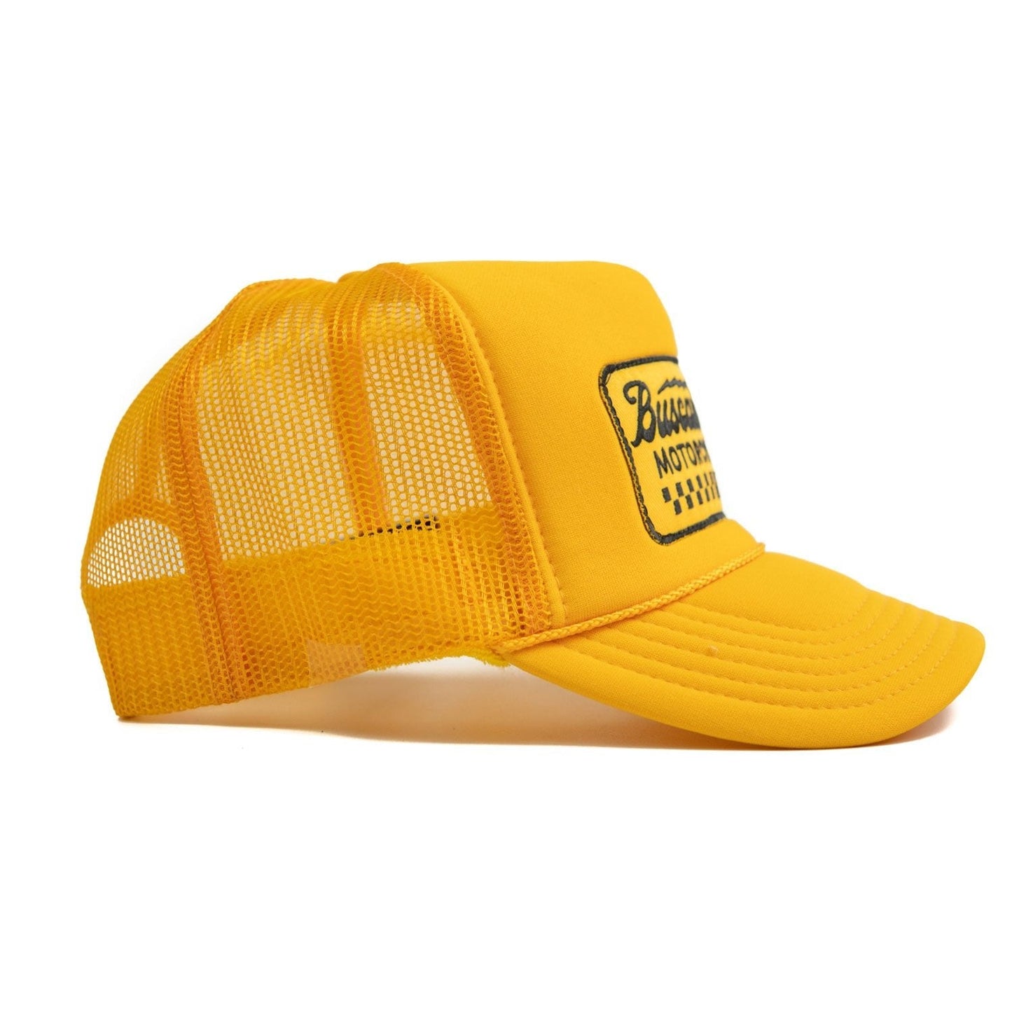 Buscadero Motorcycles 'Banner’ Foam Trucker Hat - Gold