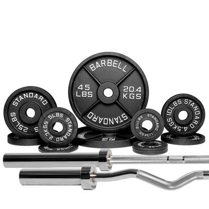 Barbell Standard - Barbell 1000 Compact Barbell Weight Sets - Mann