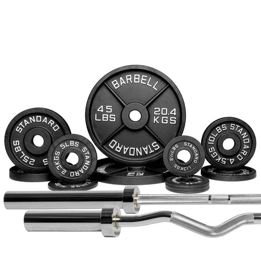 Barbell Standard - Barbell 1000 Compact Barbell Weight Sets - Mann