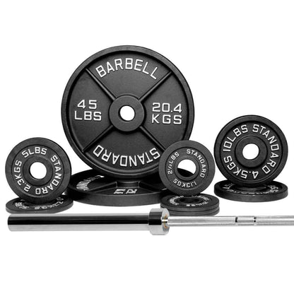 Barbell Standard - Barbell & Weight Set Bundle Builder - Mann