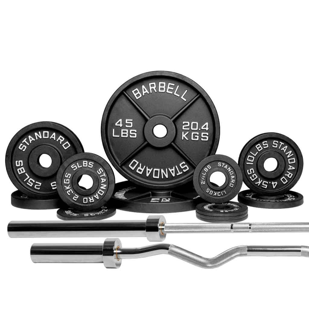 Barbell Standard - Barbell 1500 Olympic Barbell Weight Sets - Mann