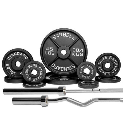 Barbell Standard - Barbell 1500 Olympic Barbell Weight Sets - Mann