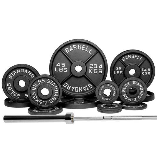 Barbell Standard - Barbell 1500 Olympic Barbell Weight Sets - Mann