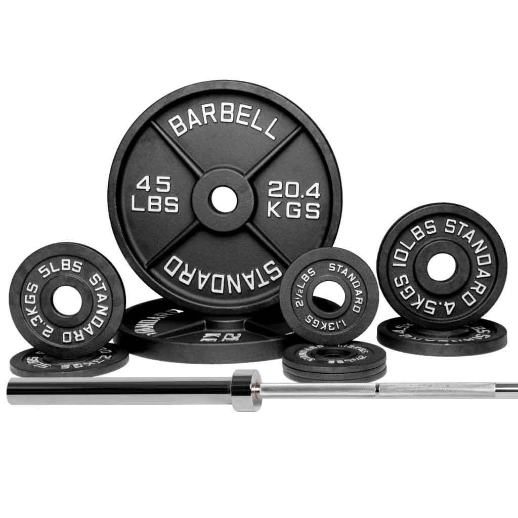 Barbell Standard - Barbell 2000 Power Barbell Weight Sets - Mann