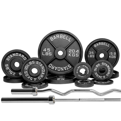 Barbell Standard - Barbell 2000 Power Barbell Weight Sets - Mann