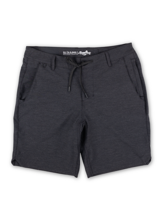 Baja Llama Magellan Explorer Shorts - Black Heather