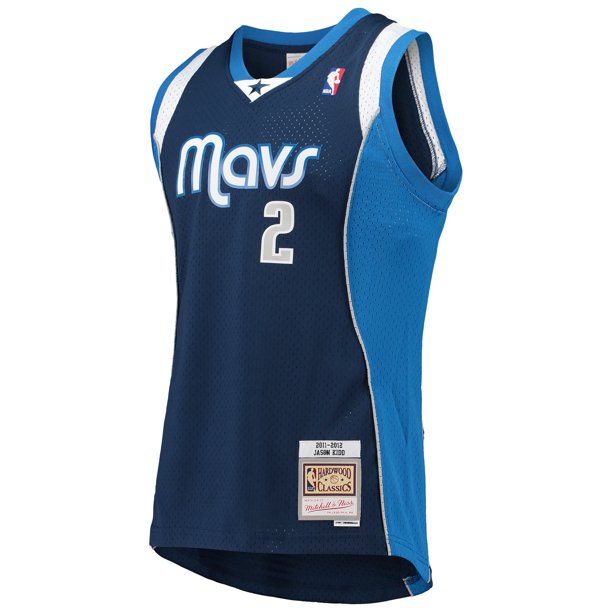 Size L Dallas Mavericks - NBA Jason Kidd Blue Swingman Jersey - Mann