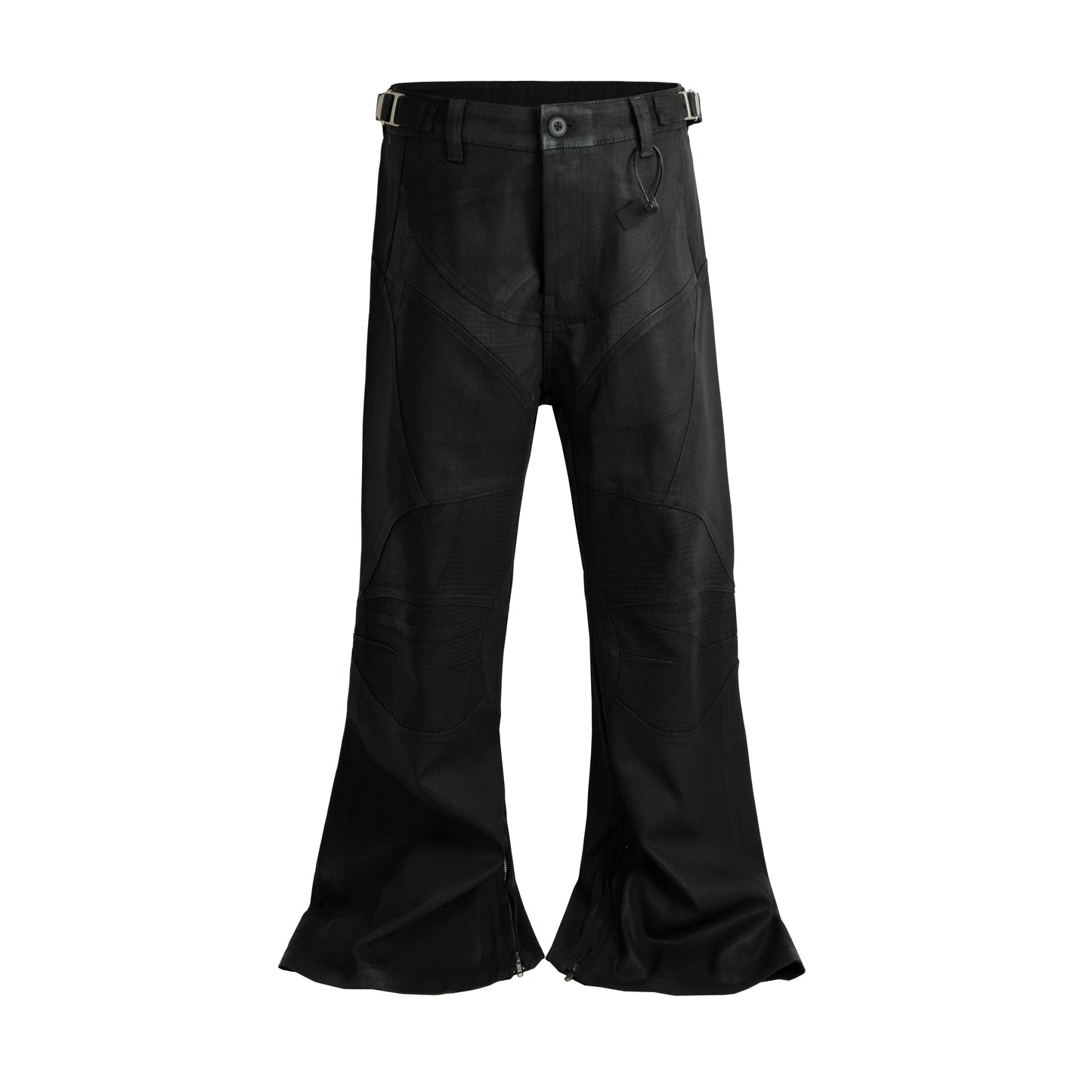 UNDEVELOPED Waxed Flare Biker Denim