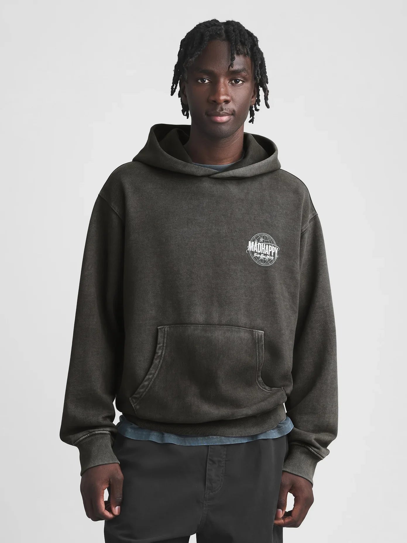 Gap x MadHappy Globe Hoodie - Moonless - Mann