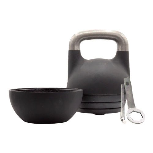 SoCal Kettlebellz Adjustable Kettlebell 12–32 kg (26–70 lb) — Competition-Style, Black