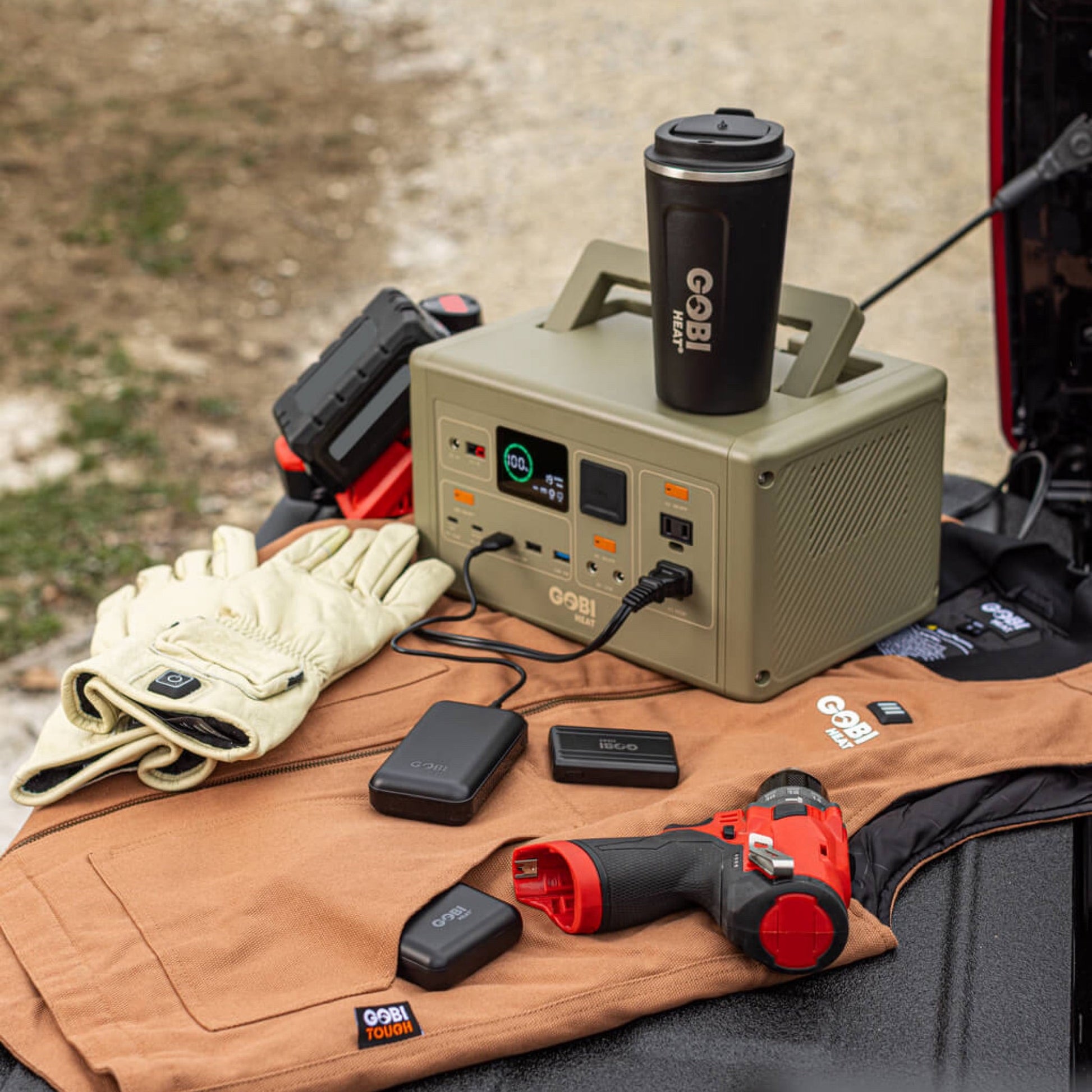 CORE 614W Portable Power Station - Gobi Heat