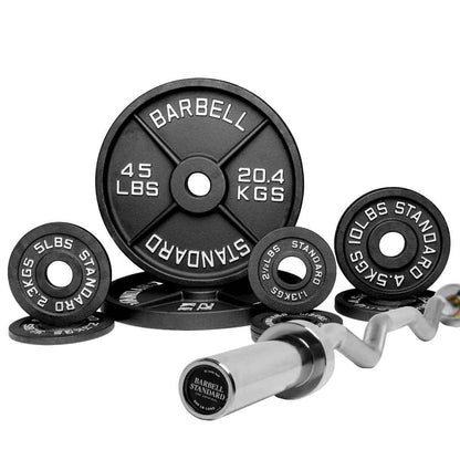 Barbell Standard - Specialty Bar & Weight Set Bundle Builder - Mann
