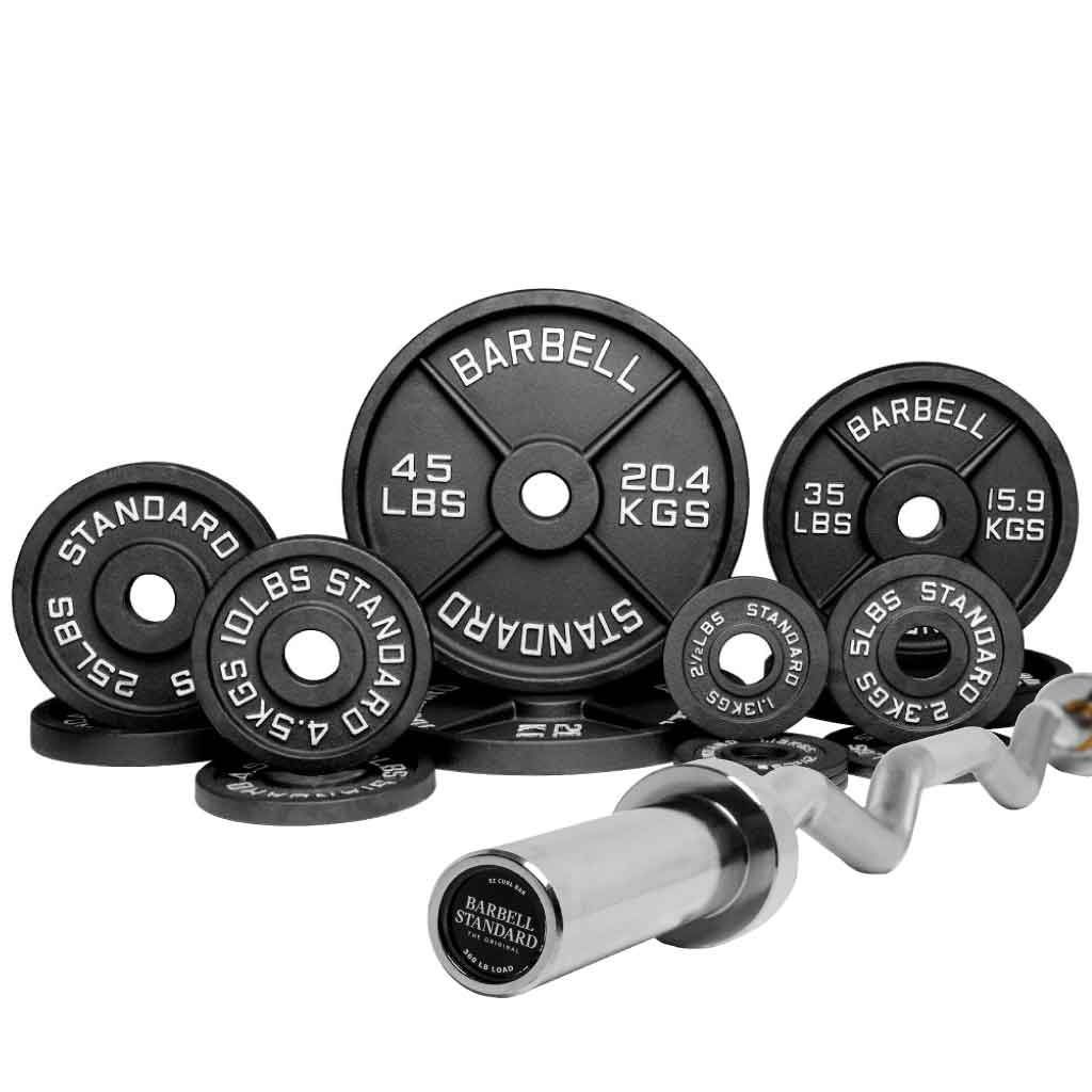Barbell Standard - Specialty Bar & Weight Set Bundle Builder - Mann
