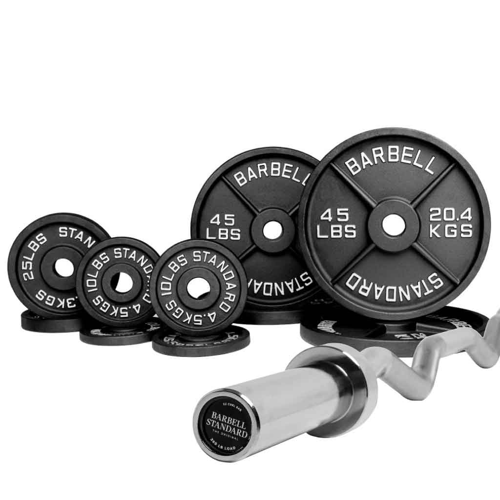 Barbell Standard - Specialty Bar & Weight Set Bundle Builder - Mann