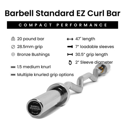 Barbell Standard - Specialty Bar & Weight Set Bundle Builder - Mann