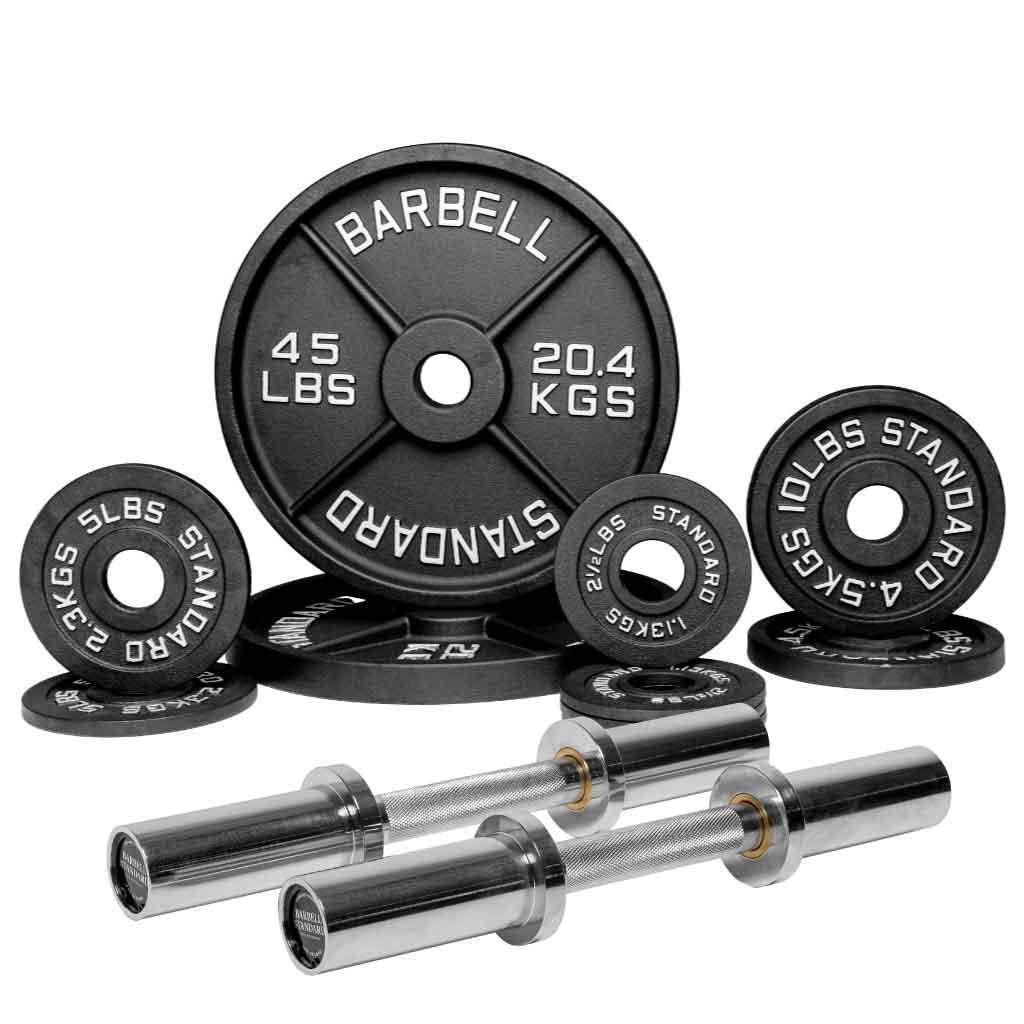 Barbell Standard - Specialty Bar & Weight Set Bundle Builder - Mann