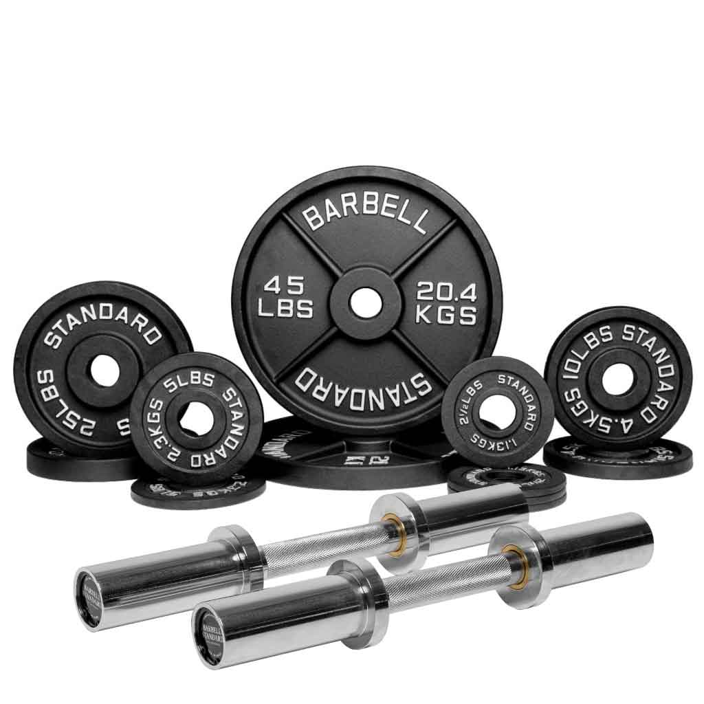 Barbell Standard - Specialty Bar & Weight Set Bundle Builder - Mann