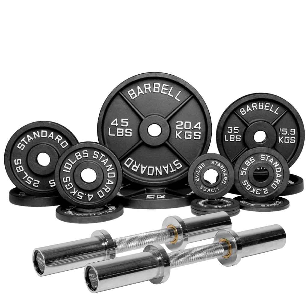 Barbell Standard - Specialty Bar & Weight Set Bundle Builder - Mann