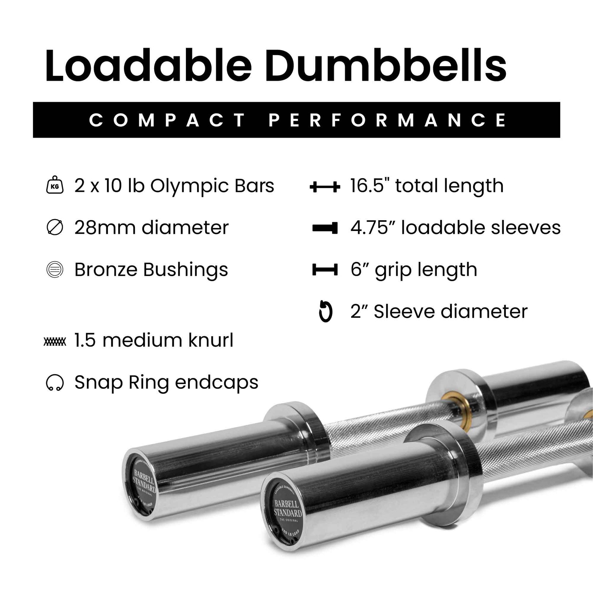 Barbell Standard - Specialty Bar & Weight Set Bundle Builder - Mann