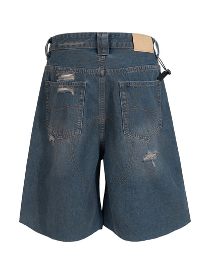 UNDEVELOPED Destroyed Biker Shorts