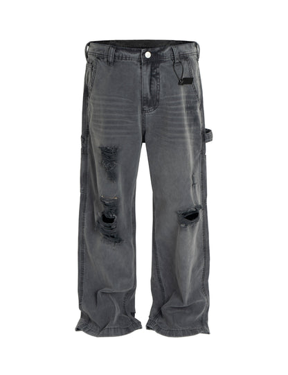 UNDEVELOPED Distressed Cargo Denim