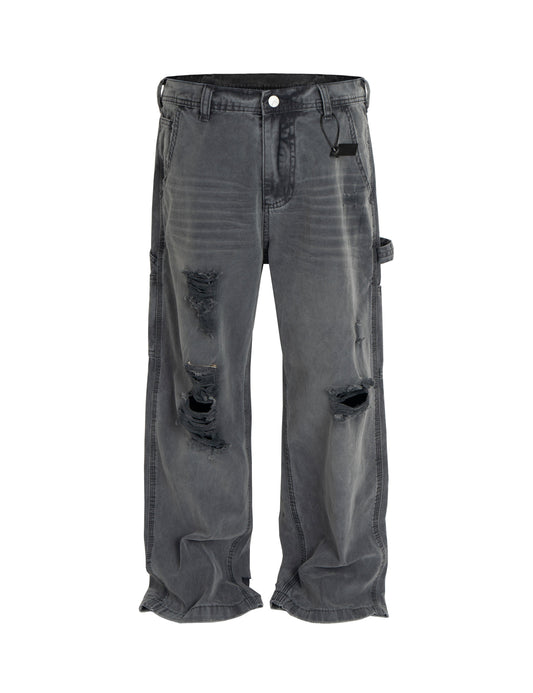 UNDEVELOPED Distressed Cargo Denim
