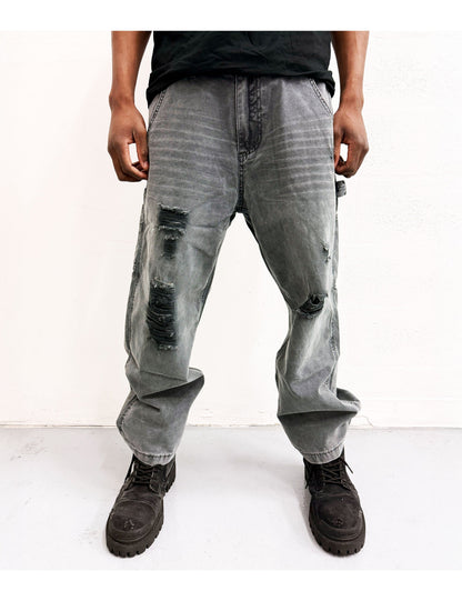 UNDEVELOPED Distressed Cargo Denim