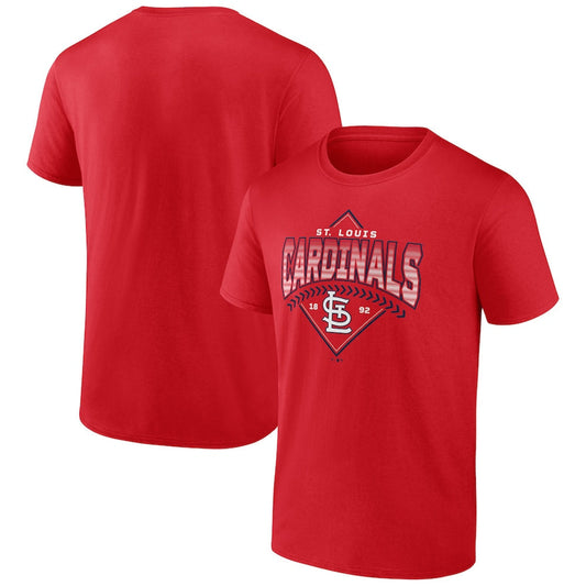 St. Louis Cardinals - MLB Fundamentals Cotton Ahead In the Count Short Sleeve T-Shirt - Mann