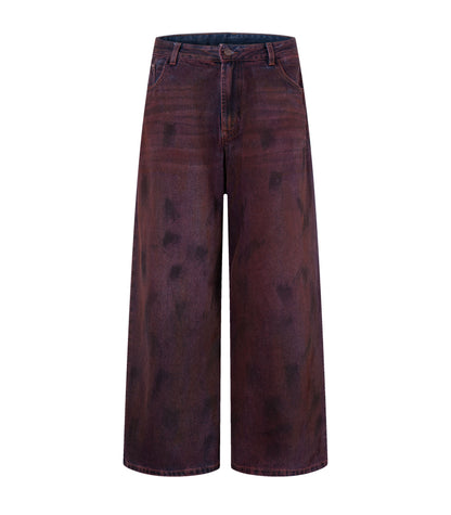 UNDEVELOPED Wideboy Burgandy Denim