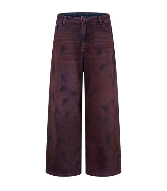 UNDEVELOPED Wideboy Burgandy Denim
