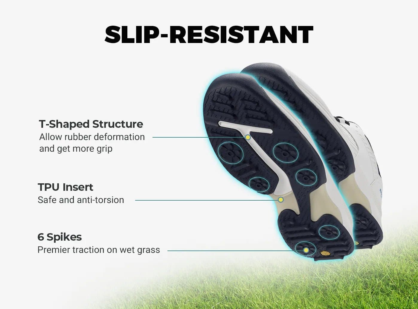 FitVille Men's SpeedEx Golf Shoes V4 - 5