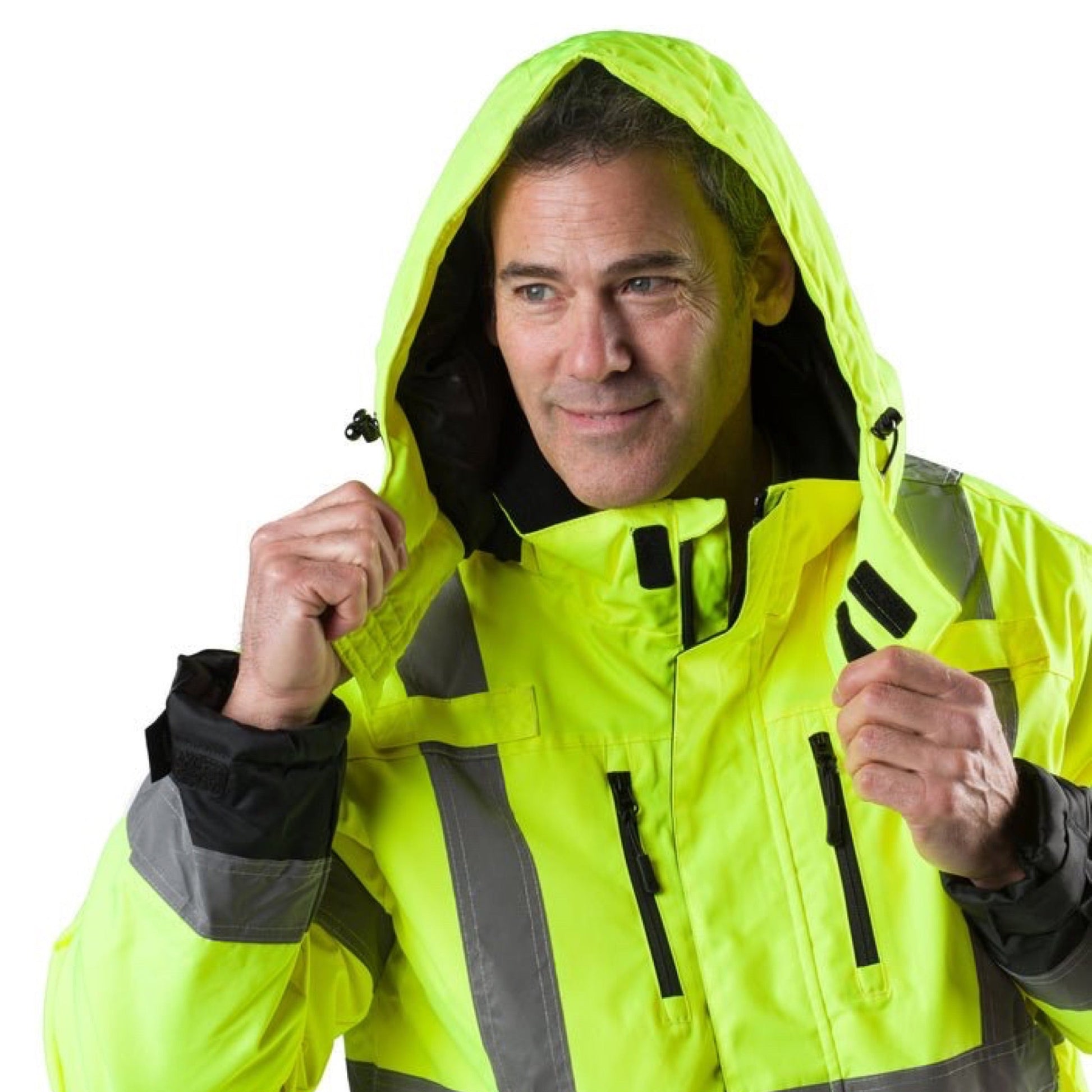 Flash Heated Hi Vis Jacket - Gobi Heat