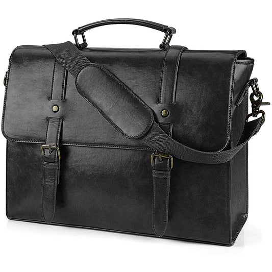 FR Fashion Co. Leather Messenger Bag – Laptop Ready