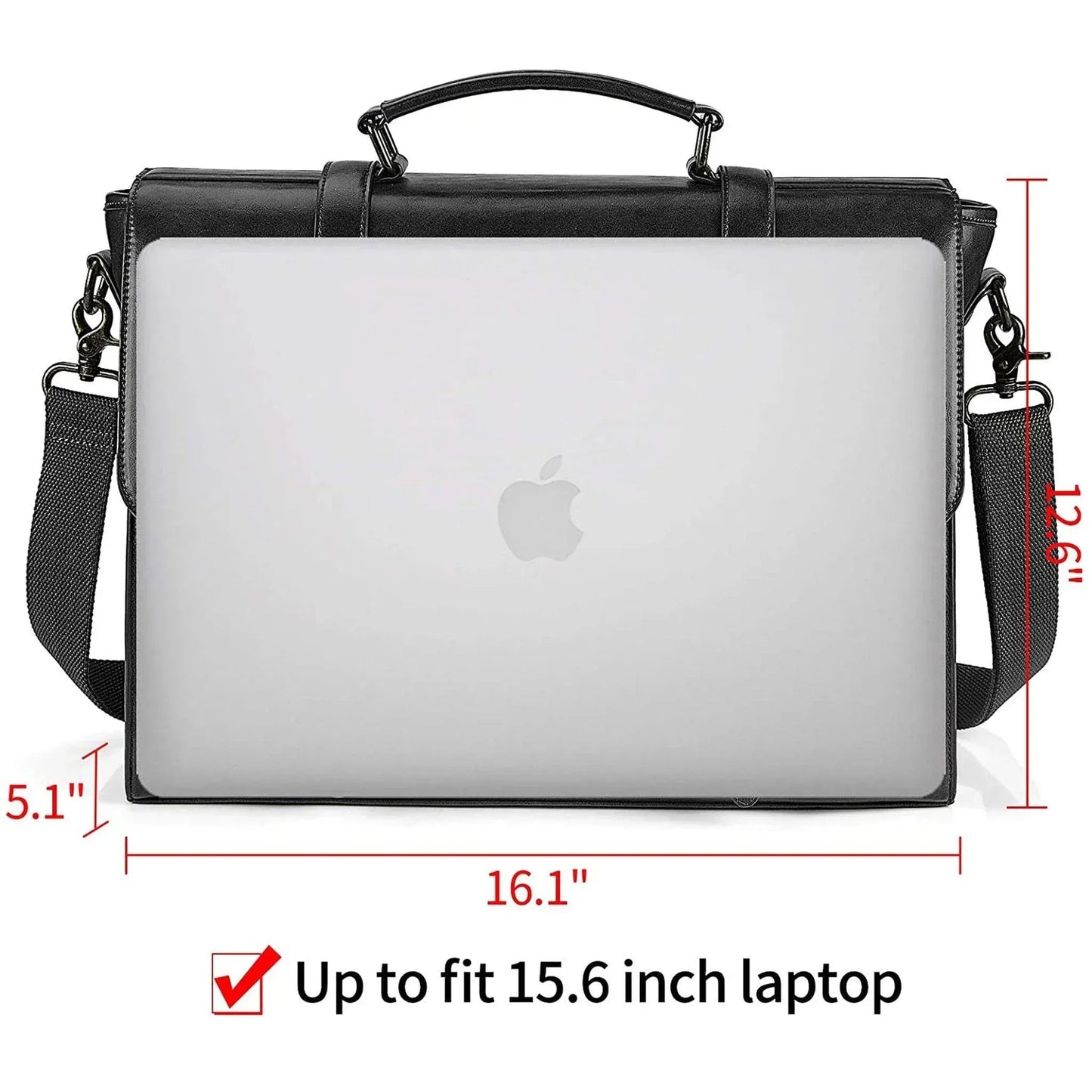 FR Fashion Co. Leather Messenger Bag – Laptop Ready