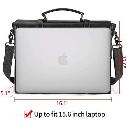 FR Fashion Co. Leather Messenger Bag – Laptop Ready
