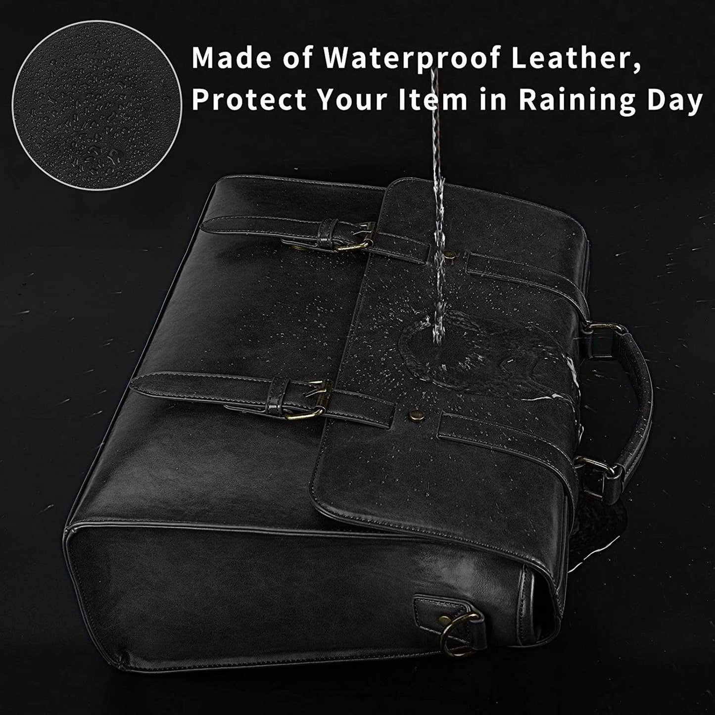 FR Fashion Co. Leather Messenger Bag – Laptop Ready