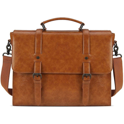 FR Fashion Co. Leather Messenger Bag – Laptop Ready