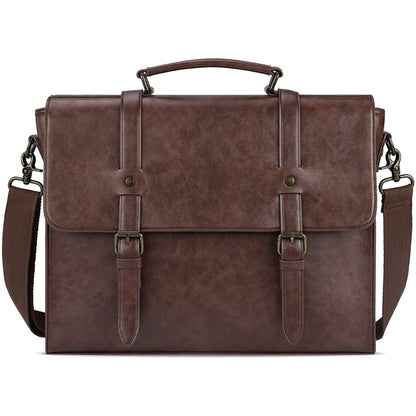 FR Fashion Co. Leather Messenger Bag – Laptop Ready